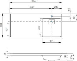 Акватон Тумба с раковиной Лондри 40 R белая – фотография-10